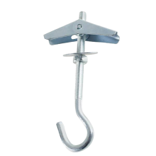 Складной пружинный дюбель с полукольцом