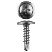 Саморез с прессшайбой 4,2х13 головка п/сферическаясверло1кг в уп.