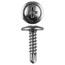 Саморез с пресс‑шайбой с наконечником сверло