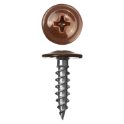 Саморез с прессшайбой 4,2х13 головка п/сферическая,острыйRAL 9003 2упак. 50 шт