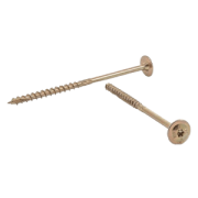 Шуруп конструкционный для дерева с прессшайбой  10,0х120 желт. 50 шт. в уп