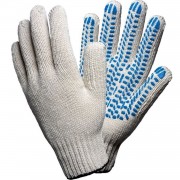 Перчатки ПВХ 5-ти нитка 10 пар в уп.