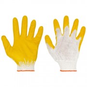 Перчатки ХБ латексные один облив 10 пар в уп.