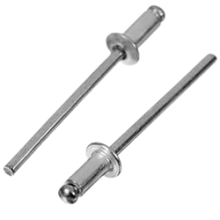 Заклепки вытяжные, комбинированные алюминий/сталь