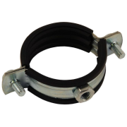 Хомут  с резиновым профилем и гайкой под высокую нагрузку М12 4 1/2